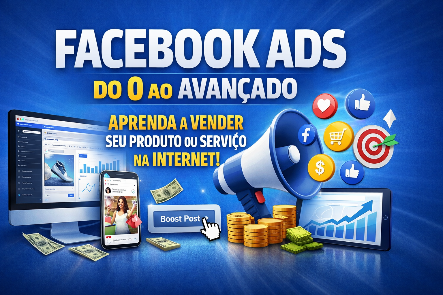 Facebook Ads do 0 ao Avançado – Aprenda a vender na Internet.